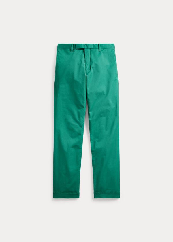 Pantalones Chinos Polo Ralph Lauren Hombre Verdes - Stretch Slim Fit - PGLZU1430